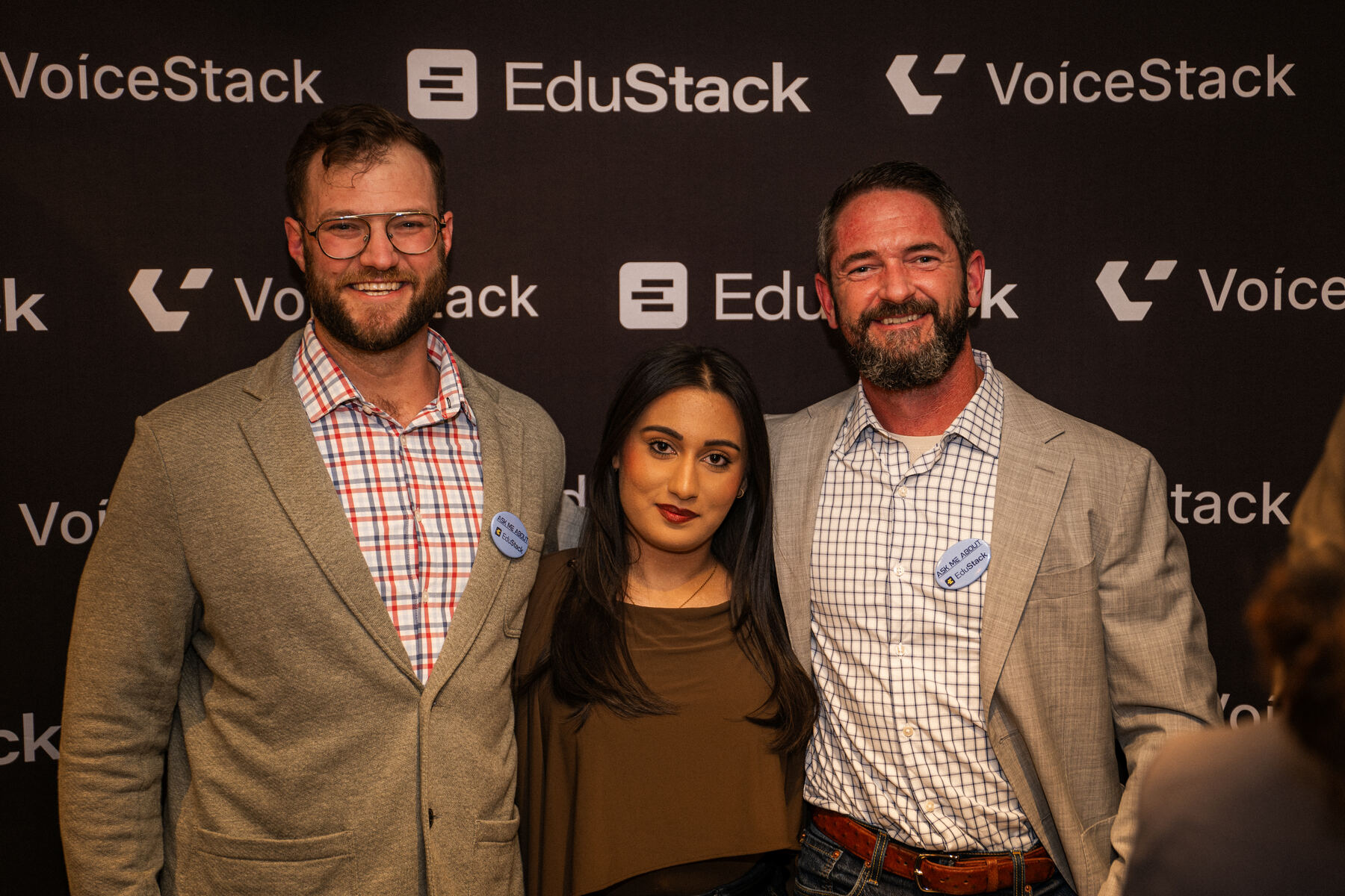 Safiya with EduStack and CareStack founders